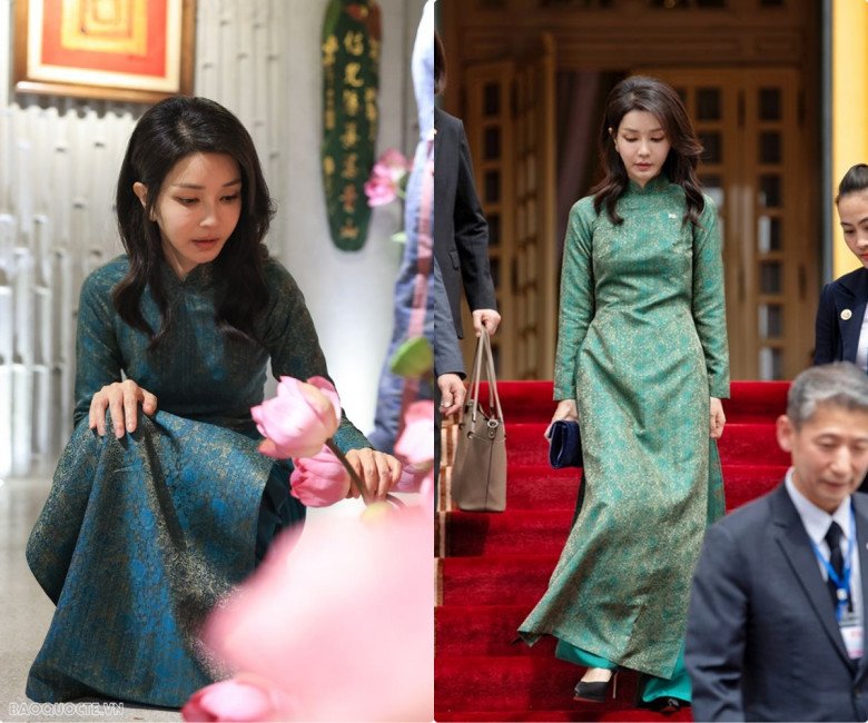 Đệ nhất phu nhân Hàn Quốc không lép vế Kate Middleton, phong cách nền nã, nhìn xuống chân càng nể - 6