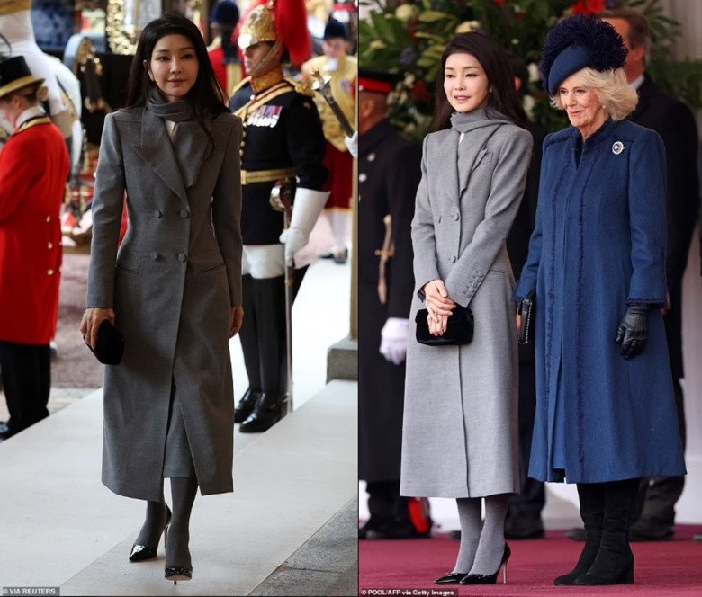 Đệ nhất phu nhân Hàn Quốc không lép vế Kate Middleton, phong cách nền nã, nhìn xuống chân càng nể - 5