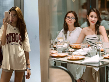 Con gái Lưu Hương Giang nhuộm tóc vàng cá tính ở tuổi 12, diện mạo giống hệt bố Hồ Hoài Anh