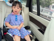 Yêu con - Con gái Cường Đôla Đàm Thu Trang ngồi xe hơi tiền tỷ hát tiếng Anh trôi chảy chuẩn tiểu thư giỏi giang