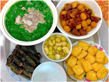 Mẹ bầu tự vào bếp chuẩn bị những bữa cơm hấp dẫn, tốt cho thai kỳ, toàn món nhìn đã mê