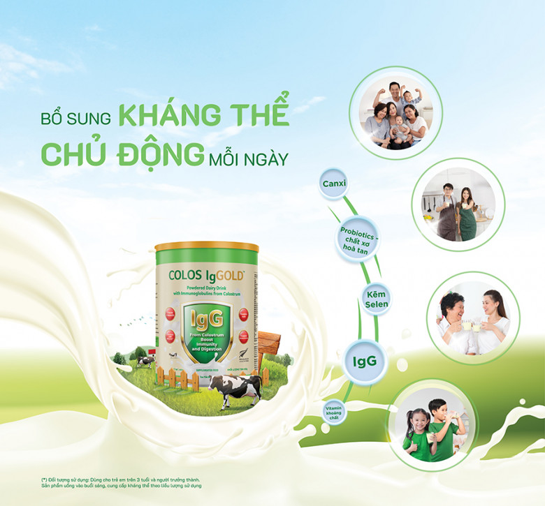 COLOS IgGOLD™ - nguồn bổ sung kháng thể vàng cho hệ miễn dịch - 3