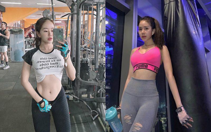 Kể cả với trang phục đi tập gym, cô nàng cũng thể hiện tinh thần thời trang bất diệt bằng những combo thời thượng, cá tính.
