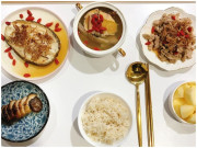 Bà bầu - Loạt cơm cữ đẹp mắt như nhà hàng 5 sao của anh chồng thương vợ