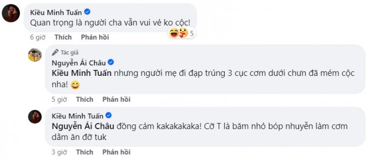 Vợ Huỳnh Đông chia sẻ cảnh chồng dậy sớm làm cơm cuộn cho con nhưng kết quả làm ai nấy cười sặc sụa - 6