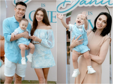 Sao Việt 24h: Con trai Bùi Tiến Dũng cực khôi ngô trong lễ thôi nôi, vợ Tây tiết lộ 1 năm qua không ngủ đủ giấc