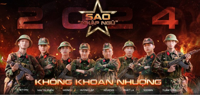 Những hình ảnh Mai Tài Phến, MONO, Soobin, Phát La, 16 Typh, Tuấn Trần, Huỳnh Lập, streamer Xemesis tham gia Sao nhập ngũ được rò rỉ.