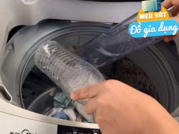 Tại sao khi giặt đồ nên cho 2 chai nhựa vào máy giặt? Tưởng hại máy nhưng lợi không ngờ