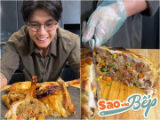 Bếp Eva - Chồng kém 11 tuổi của Ngô Thanh Vân làm gà nấu xôi thơm phức bằng nồi chiên không dầu