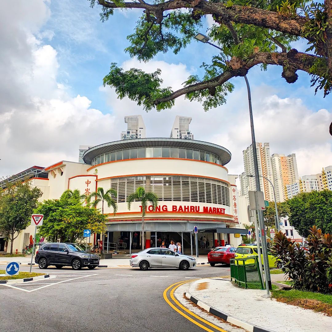 Chợ truyền thống Tiong Bahru với phong cách hiện đại.