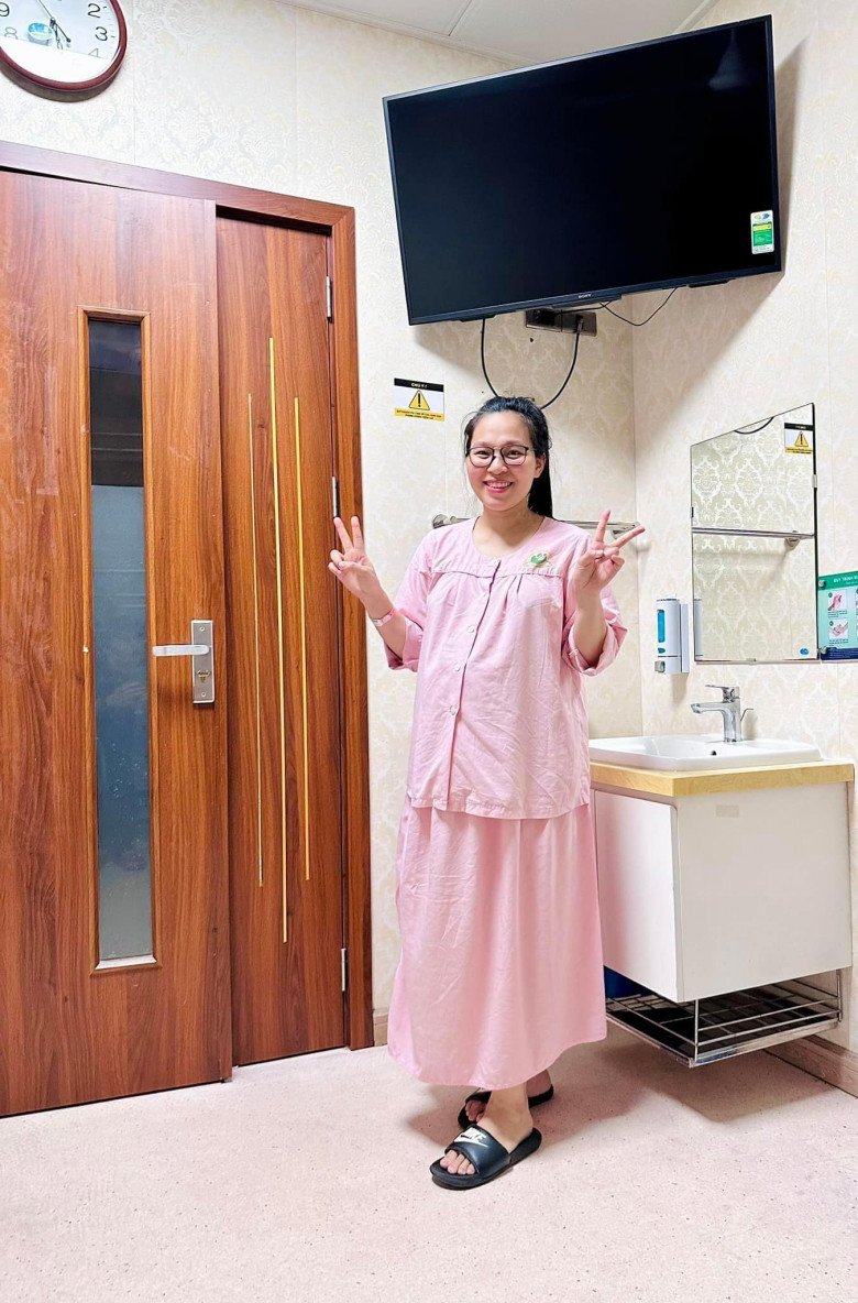 Chị Nguyễn Thị Thanh Hải (Thanh Hóa) đi đẻ mổ lần 2. (Ảnh: NVCC)