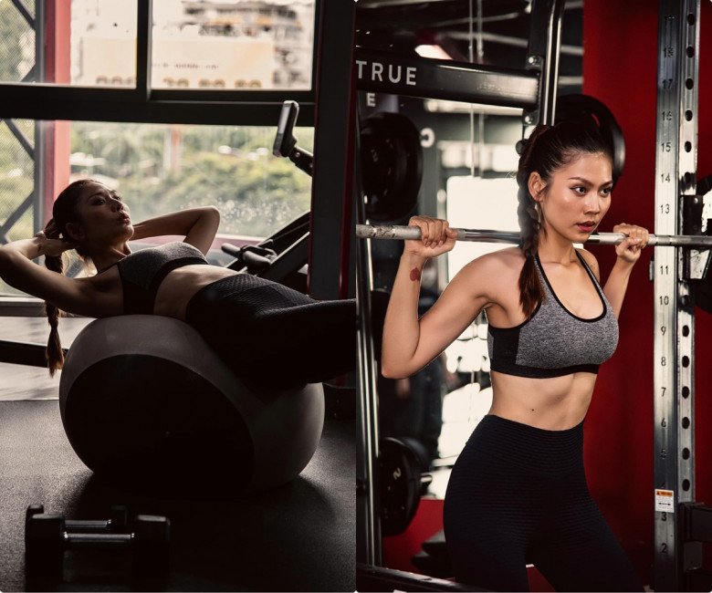 Cô gắn liền với tập luyện kháng lực mỗi tuần và gym là bộ môn yêu thích.