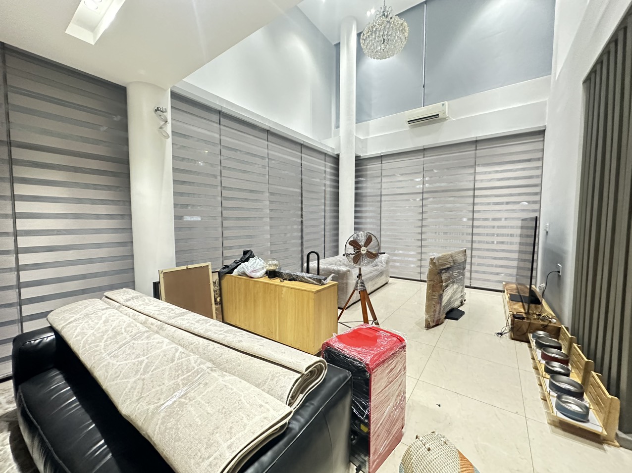 Rèm cầu vồng hàn quốc lắp đặt cho biệt thự cao cấp