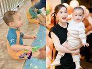 Giải trí - Bảo Thy nuôi "hoàng tử bé" với đại gia Phan Lĩnh như quý tộc, 2 tuổi cầm gậy đánh golf