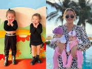 Giải trí - Cặp thiên thần lai Tây nhà Á hậu Diễm Châu ngày càng xinh đẹp, song sinh khác biệt ngoại hình lẫn tính cách