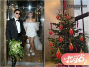 Nữ người mẫu mới lấy chồng thiếu gia, trang trí Noel nhưng bị dân mạng chê: Treo cả quả thanh long lên cây thông?
