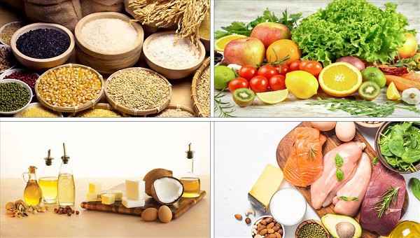 Để nâng cao sức đề kháng, mọi người nên đầy đủ 4 nhóm chất và đa dạng thực phẩm trong bữa ăn hàng ngày. 