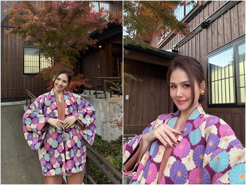 Mới đây, Phanh Lee phấn khích khi diện kimono, tắm onsen ở Nhật. “Nàng dâu nghìn tỷ” khoe nhan sắc ngày càng xinh đẹp dù đã là mẹ bỉm 2 con.
