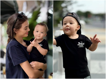 Sao Việt 24h: Con trai lai Ukraine của Bùi Tiến Dũng cực đáng yêu nhưng lại bị than thở làm khổ bố mẹ ở điều này