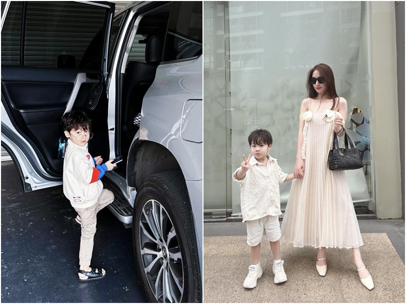 Hoà Minzy cũng không quên so sánh với hình ảnh hiện tại của cậu nhóc. Càng trưởng thành, bé Bo cũng càng điển trai hơn trước và trông như trai Hàn Quốc.
