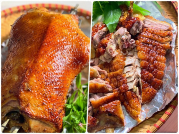 Cách làm vịt quay da vàng ươm, thơm phức bằng nồi chiên không dầu