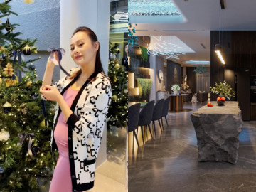 Phương Oanh hé lộ không gian sống đẳng cấp với Shark Bình, bụng bầu song thai gần 5 tháng đã vượt mặt