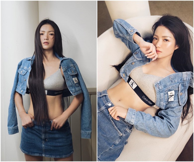 So với phiên bản Thủy Top của năm xưa, Thủy Top hiện tại rõ ràng là bản nâng cấp hoàn mỹ. Vóc dáng của cô eo ót, rắn chắc với phần bụng nổi múi.