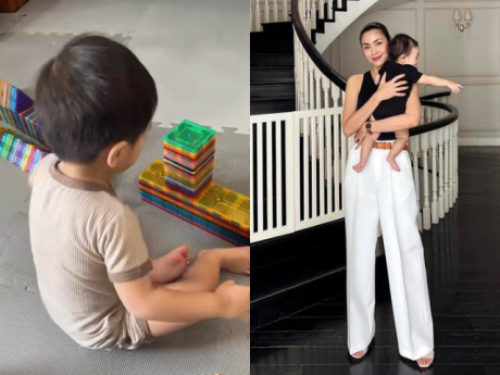 Nuôi con trong biệt thự triệu đô, Tăng Thanh Hà để thấy món đồ chơi giản dị nhưng giúp "nuôi não" của cả 3 bé