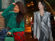 Thời trang - Giáng sinh đừng chỉ diện màu đỏ và trắng, nàng chọn trang phục 4 màu này đẹp chẳng kém