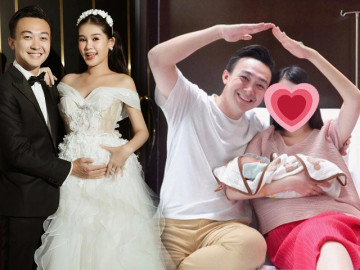 Lê Âu Ngân Anh đi đẻ vẫn họa mặt như lên thảm đỏ, ảnh bế con khoe nhan sắc khó ai dám chê