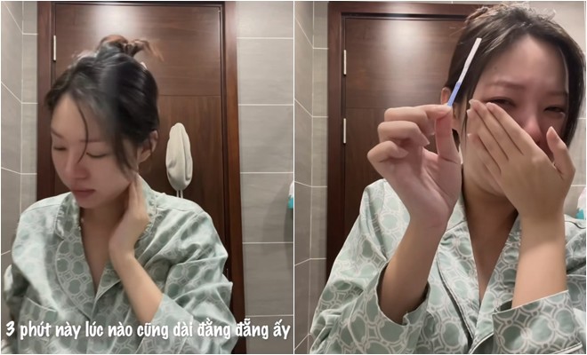 ... Để rồi vỡ òa cảm xúc khi que hiện lên 2 vạch!