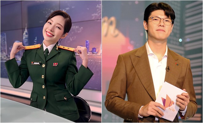 Cặp BTV đẹp đôi cũng là bộ đôi hot Tiktoker được khán giả yêu thích.