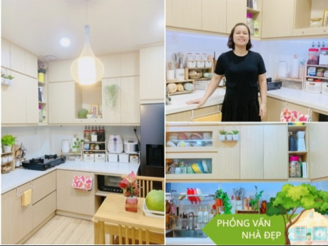 Mẹ đảm 2 con khoe căn bếp siêu gọn gàng, chia sẻ bí quyết để nhà cửa luôn ngăn nắp, sạch như mới