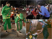 Sao Việt bất chấp sĩ diện, hạ mình ngoài đường: Ông hoàng cũng đi xin tiền, Hoa hậu quét rác và chạy xe ôm
