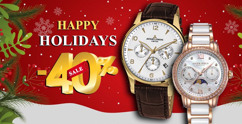 Happy Holidays – Happy Shopping với Big Sale 40% tại Đăng Quang Watch - 1