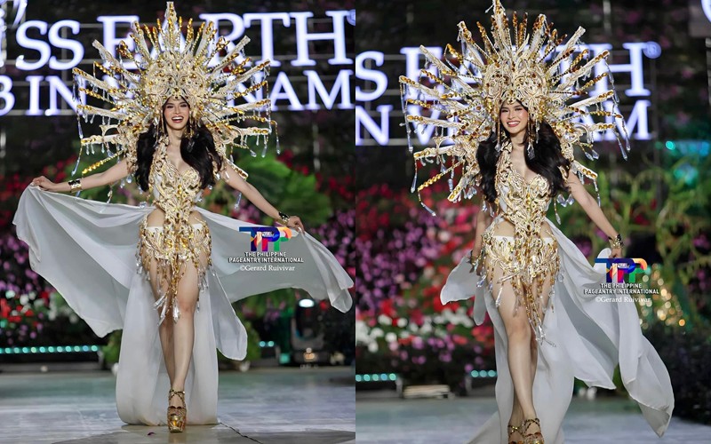 Miss Earth Philippines, Yllana Aduana trong phần thi Trang phục dân tộc.
