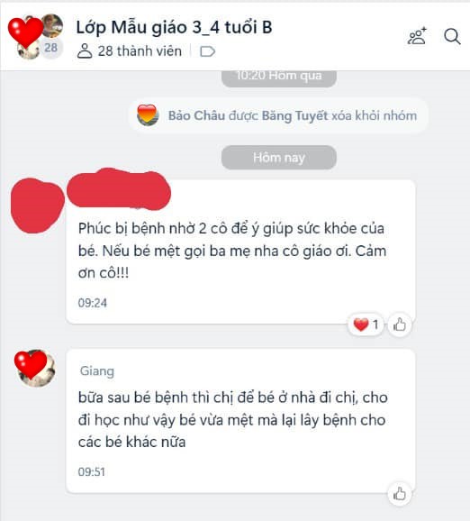 Mẹ Việt đăng đàn bức xúc vì nhắn tin nhờ cô giáo mầm non chăm con bị ốm, ai ngờ bị nói amp;#34;Để bé ở nhà đi chịamp;#34; - 2