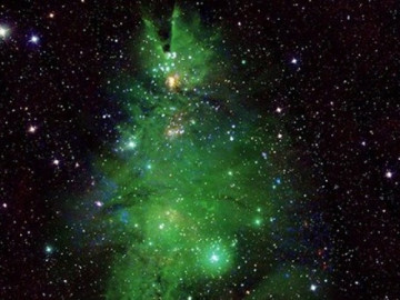 Ảnh độc lạ: Ghi được hình ảnh cụm ngôi sao trong vũ trụ giống y cây thông Noel