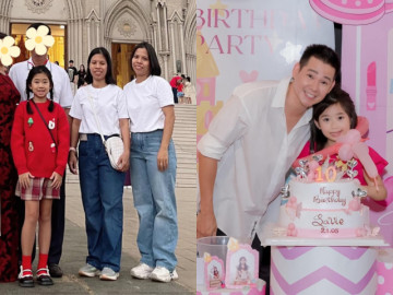 Bé Lavie lớn phổng phao đón Giáng sinh với gia đình bảo mẫu, Phùng Ngọc Huy có động thái khi xem ảnh