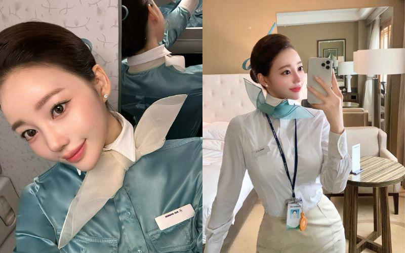 Min Ji là một trong những cô nàng tiếp viên hàng không nổi tiếng MXH châu Á. Cô nàng sở hữu nhan sắc ngọt ngào với ngũ quan thanh tú, đôi mắt tròn long lanh và nụ cười tỏa sáng. 
