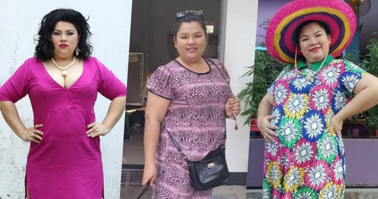 Cô thường xuyên diện quần áo che dáng.