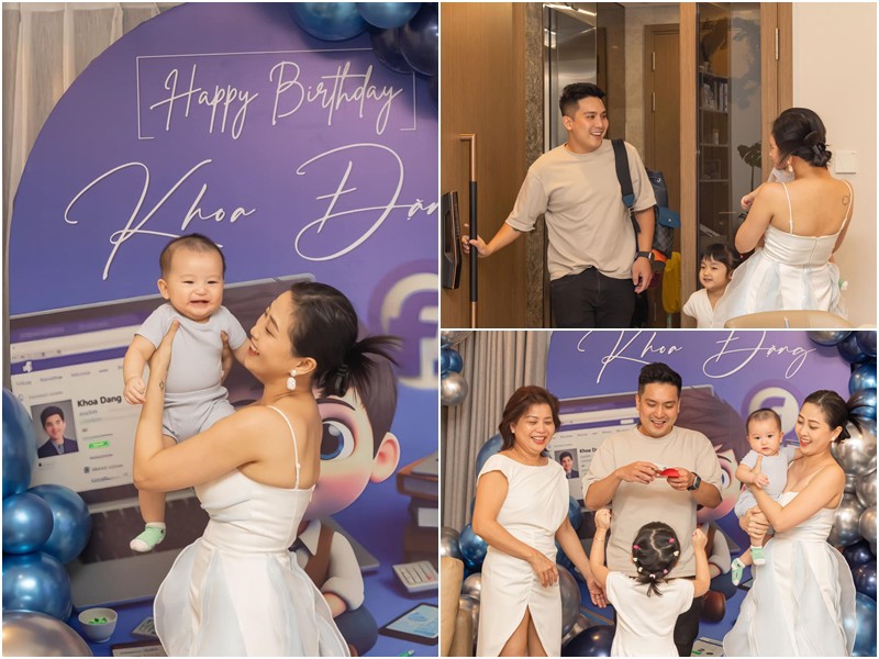 Mới đây, Liêu Hà Trinh đã đăng tải loạt ảnh bất ngờ tổ chức sinh nhật cho ông xã mình. Có thể thấy, chồng của nữ MC vô cùng hạnh phúc khi được vợ làm cho điều đặc biệt. 
