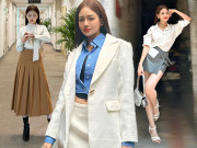 Thời trang - Chỉ là nữ thứ, "bạn gái Mạnh Trường" mặc lộng lẫy hơn nữ chính, đẹp khó chê