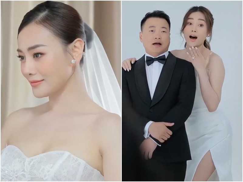 Thế nhưng, điều khiến netizen dành sự chú ý đặc biệt trong clip này là những khoảnh khắc Phương Oanh "flex" nhẫn kim cương lấp lánh. Nhìn vào kích cỡ viên kim cương được nữ diễn viên đeo, dân tình không khỏi trầm trồ ngưỡng mộ.
