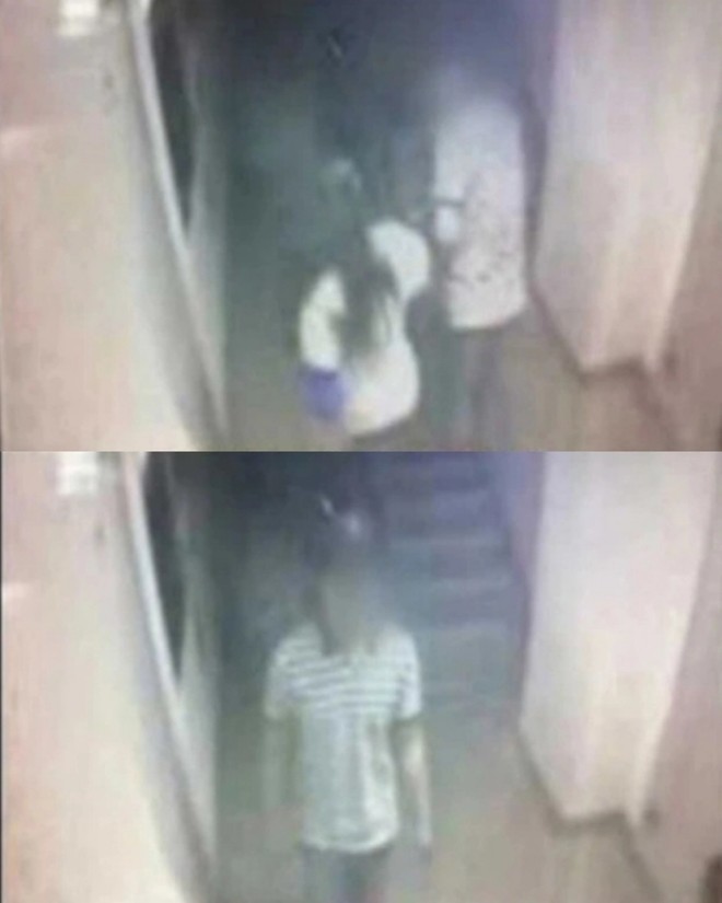 Hình ảnh trích từ camera an ninh bạn trai cũ sát hại Lee Eun Mi.