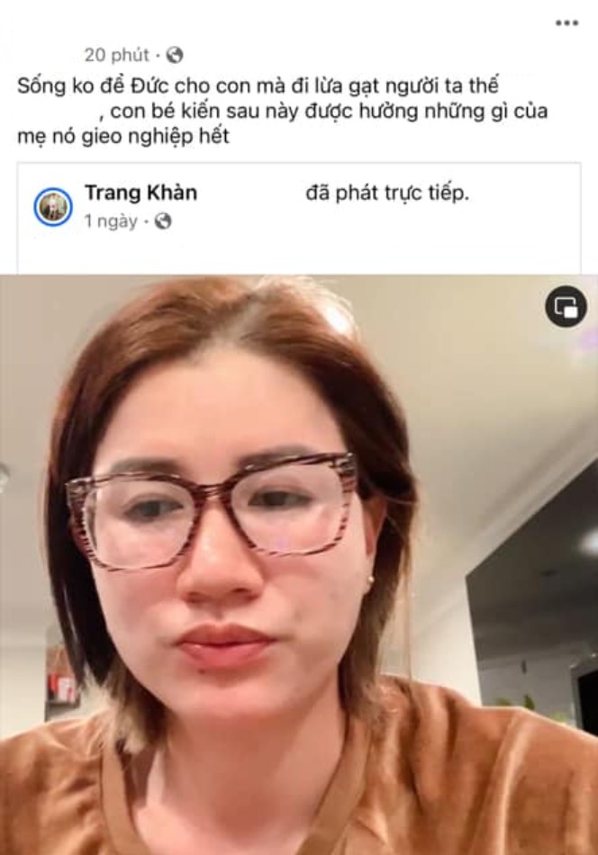 Một tài khoản đăng bài viết bóc phốt Trang Trần.