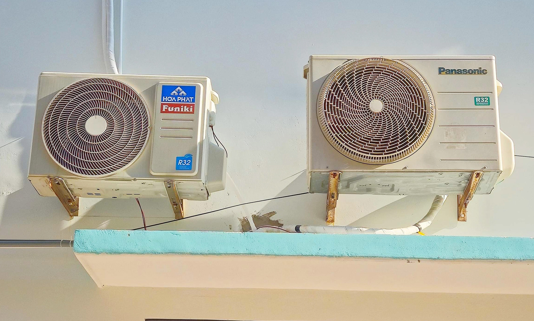 Điều hoà được lắp tại phòng học mới. Ảnh: PT