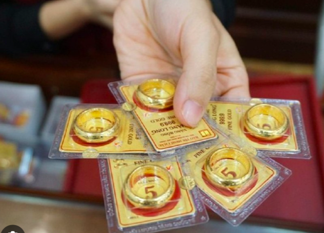 Giá vàng nhẫn tròn trong nước tiếp tục tăng, lên mức 84,54 triệu đồng/lượng. Ảnh: BTMC.