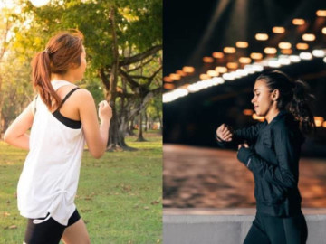Khác biệt giữa chạy bộ 30 phút buổi sáng và đi bộ 60 phút buổi tối