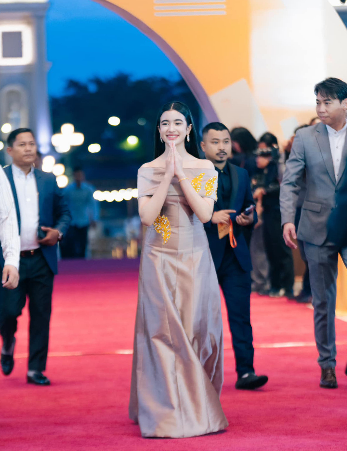 Công chúa dự thảm đỏ Cambodia - Asia Film Festival, diễn ra cuối tháng 8.